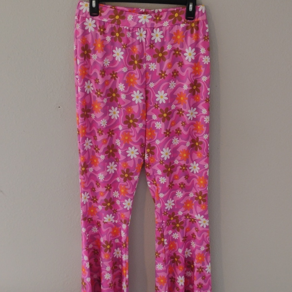 Amscan Pink Floral  Flared Pants